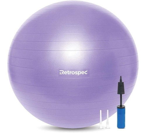 Pelota De Ejercicio Luna 75cm Violeta C/ Inflador