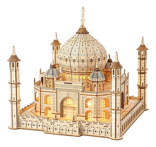 Puzzle De Madera 3d Para Adultos, Modelo De Madera Del Taj M