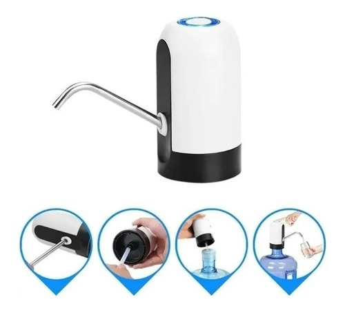 Bomba Dispensador Agua Eléctrico Recargable Usb Botello