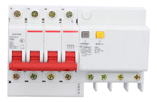 Disyuntor De Bajo Voltaje 4p+n De Montaje En Raíl Din En Min