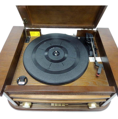 Imagem 8 de 9 de Rádio Retrô Benoá Tr-w107 Am Fm Cd Usb Toca Disco