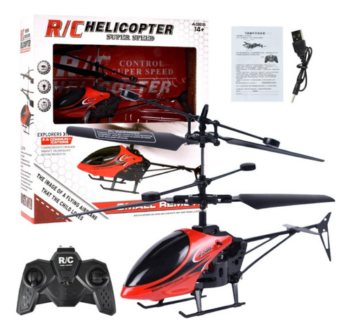 Helicóptero Dron Recargable Con Control De Paletas