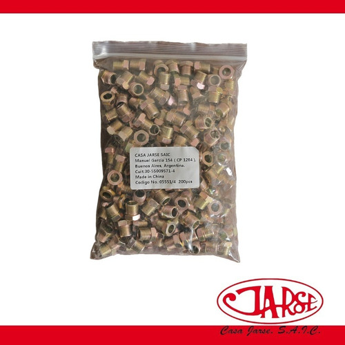 Tuerca Para Calefon Orbis Caño Nivelador 1/8 R/macho X200 Un
