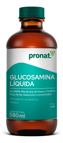 Suplemento Glucosamina Liquida Uva (580 Ml) - Pronat