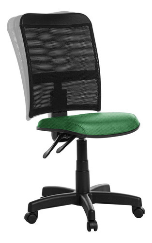 Cadeira Para Escritório Ergonômica Em Tela Rj Verde