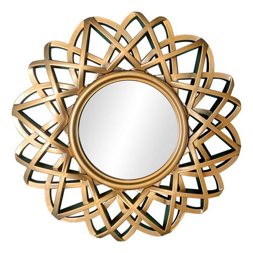 Espejo Circular Para Decoración De Pared, Arte De Dorado