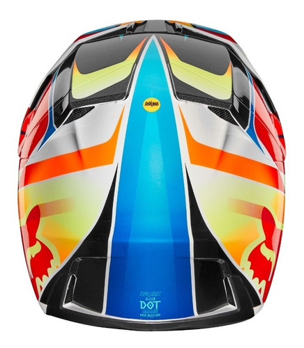 Imagen 3 de 6 de Casco Motocross Fox V3 Motif #21768-080
