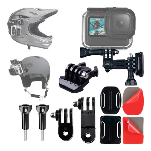 Suporte Lateral X2 Montagem De Capacete Gopro Sony Action