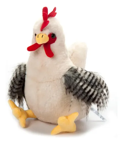 Peluche De Pollo De 22 Cm – Figura De Felpa Suave Y Realista, Ideal Como Juguete Y Decoración, Regalo Para Niños Y Adultos En Cumpleaños Y Navidad