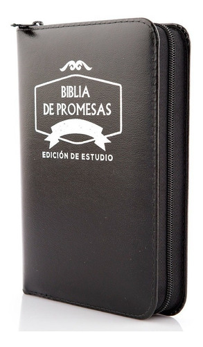Biblia Reina Valera 1960 De Promesas De Estudio Cierre Negro