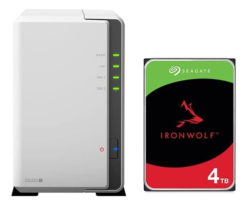 Synology Ds220j 8tb 2 Bay Desktop Nas Solution Instalado