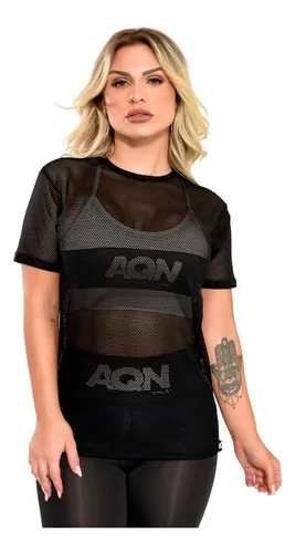 Blusa tela transparente hotsell