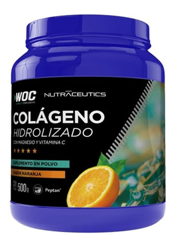 Colágeno Hidrolizado 500 Grs Magnesio Y Vit C - Nutraceutics