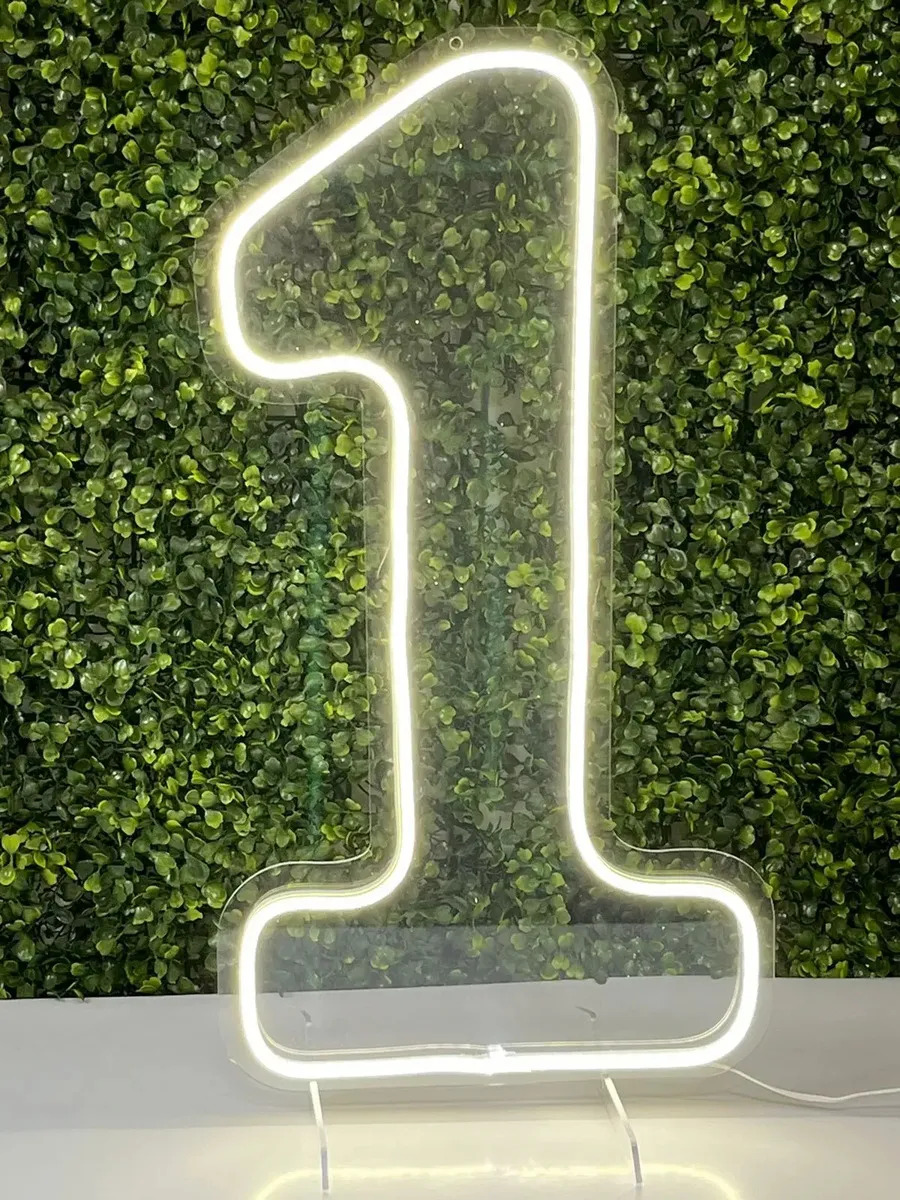 Painel Neon Numero 15 Iluminação Quente Ou Frio 50 Cm Cor Branco-frio