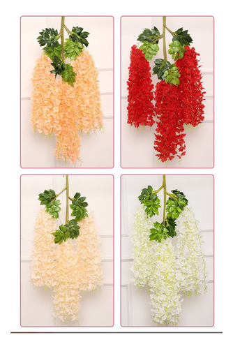 12 Simulaciones De Flores De Wisteria Decoración De Boda