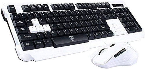 Mouse Soke-six, Con Teclado/negro Y Blanco/inalambricos