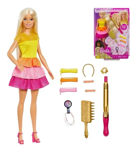 Barbie Mu eca Peinados De Fantas a Ultimate Curls Mattel Env o