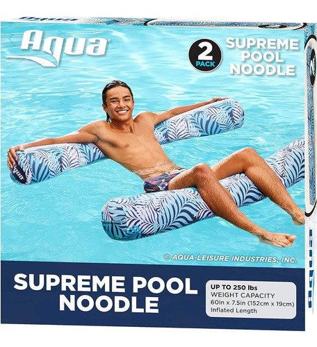 Aqua Oversized Piscina Inflable Noodle 2 Pack Soft Mesh Jumb