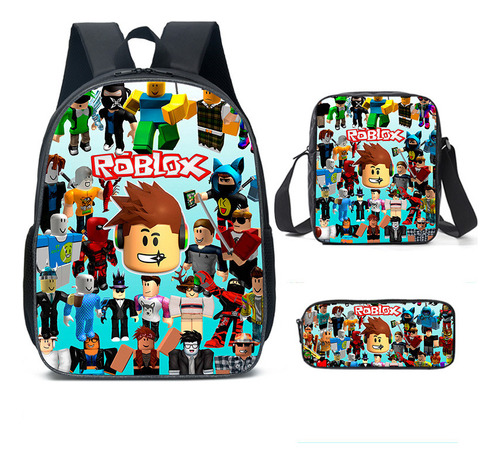 Nueva Mochila Roblox Para Estudiantes De Primaria, Kit De 3