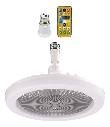 Ventilador De Techo Moderno Con Luces, Led Regulable De