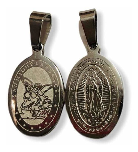Medalla De La V. De Guadalupe Y S. Miguel Arcángel Doscaras
