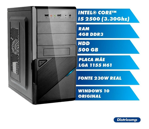 Pc Computador Core I5 2400 4gb Ram Hd500gb Windows 10