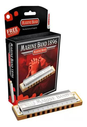 Armónica armónica Hohner Marine Band 1896/20 en re (re)