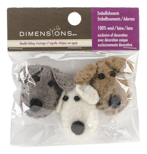 Dimension Crafts Lna Perro Cabezal Para Aguja Fieltro