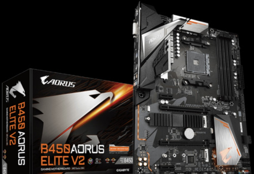 Ryzen 5600x + Mother B450 Aorus Elite V2+ 32gb Ddr4(2x16gb) Negro (Usado)