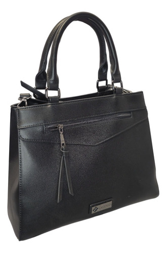 Cartera Lexico L412 Eco Cuero Premium Divisorio Interno Negro Eco Cuero Black Gun Negro