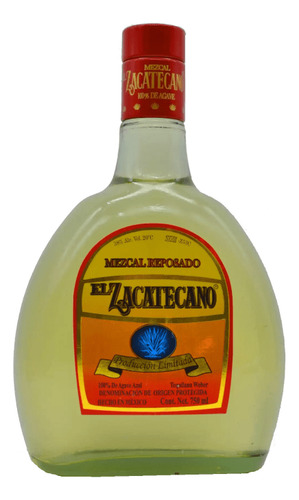 El Zacatecano Mezcal Reposado 100% De Agave Azul