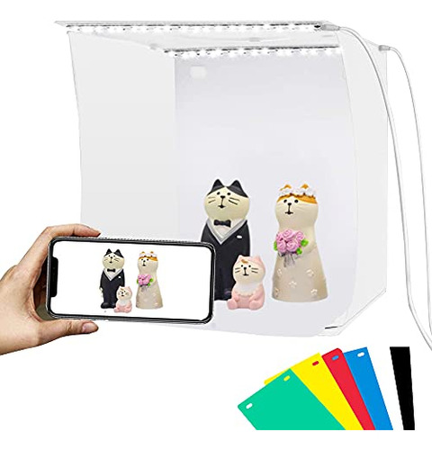 Estudio Fotográfico Puluz Mini, Portátil Con 2 Paneles Led