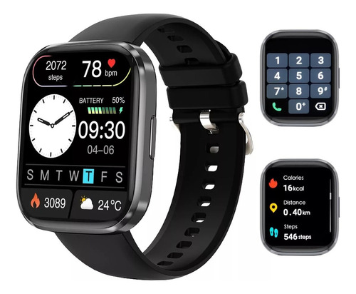 Smartwatch 1.96'' Reloj Inteligente Llamadas Asistente Voz