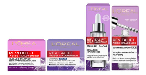 Pack Revitalift Hialu Cr Día + Noche + Serum + Eye Serum