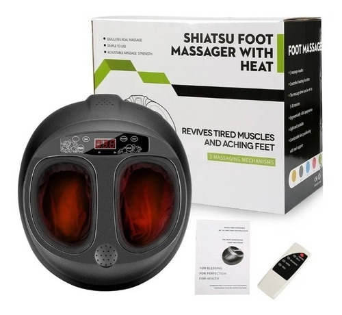 Masajeador De Pies Shiatsu Foot Massager + Control Remoto