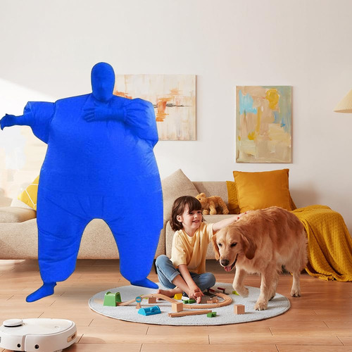 Disfraz Inflable De Cuerpo Entero Para Cosplay, Color Azul B