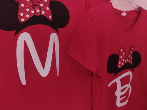 Set De 5 Playeras Personalizadas Minnie O Mickey Disney