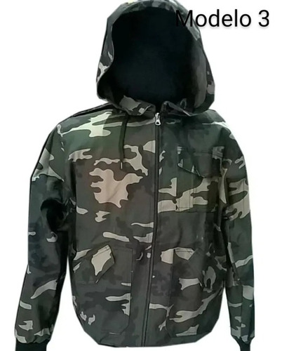 Campera Gabardina Militar Camuflada O Lisa