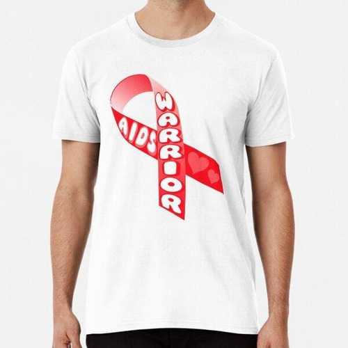 Remera Aids Warrior Red Ribbon Algodon Premium 