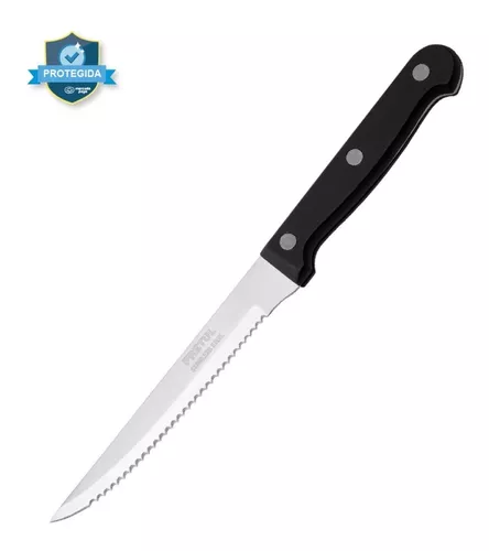 Cuchillo con sierra para asado 5 mango de plástico, Pretul, Cuchillos, 23092