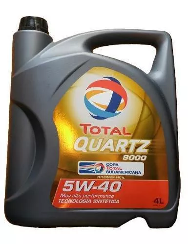 Aceite sintético Total Quartz 9000 5w40 Lubricante de tecnología sintética  para motores de vehículos livianos nafteros o Diesel, …