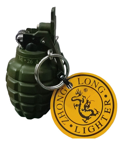 Mini Granada Decorativa Lighter M26 Tipo Encendedor Recargab