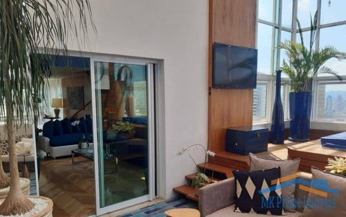 Imagem 9 de 15 de Linda Cobertura Duplex No Town Home Lorian, Sala Com Pé Direito Duplo!!! - 3369