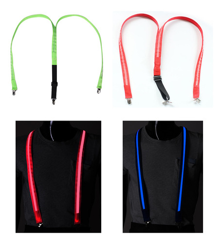 Tirantes Led Luminosos Para Hombre Y Mujer