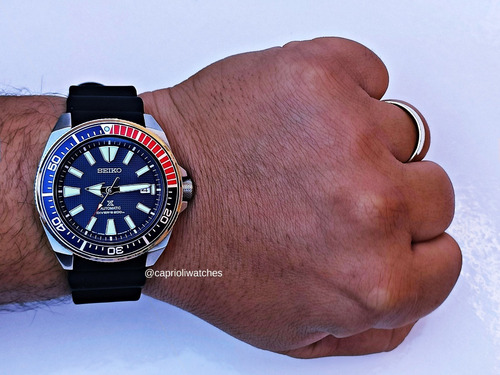 Incrível Relógio Seiko Samurai Srpb53 Igual A Novo Aproveite