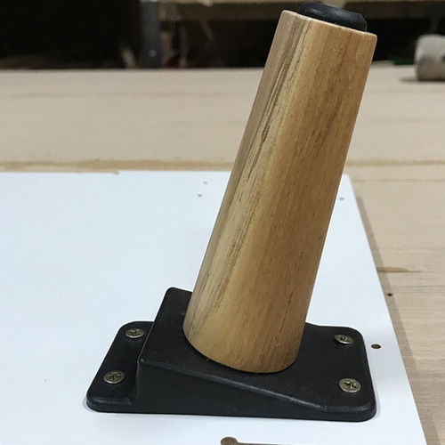 Kit 8 Pé Palito 15 Cm Para Móveis C/ Chapinha E Parafusos
