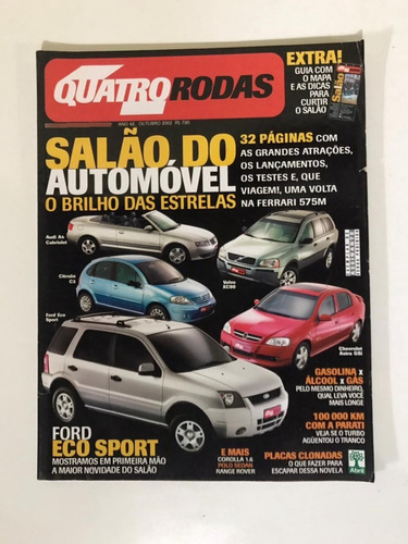 Quatro Rodas Nº 507 Outubro 2002 A4 C3 Xc90 Astra Eco Sport 