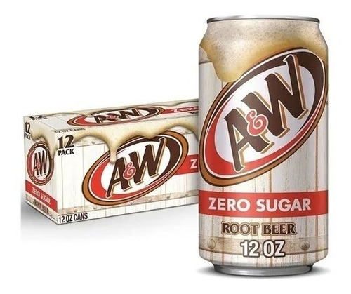 Cerveza De Raíz Sin Azucar Root Beer Aw Zero 12oz 12 Pz