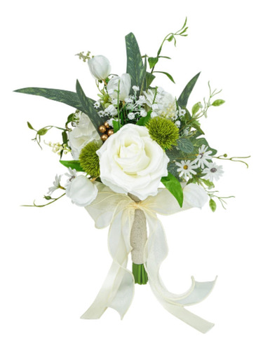 Bouquet De Boda Para La Novia Flores Falsas Decorativas Con