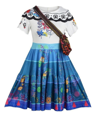 Traje De Cosplay+bolsa Encanto Mirabel Para Adultos Y Niños